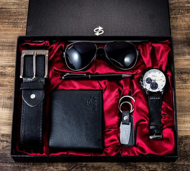 Men's Watch, Belt & Wallet Set