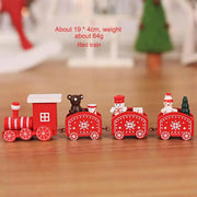 Wooden Christmas Train Decor