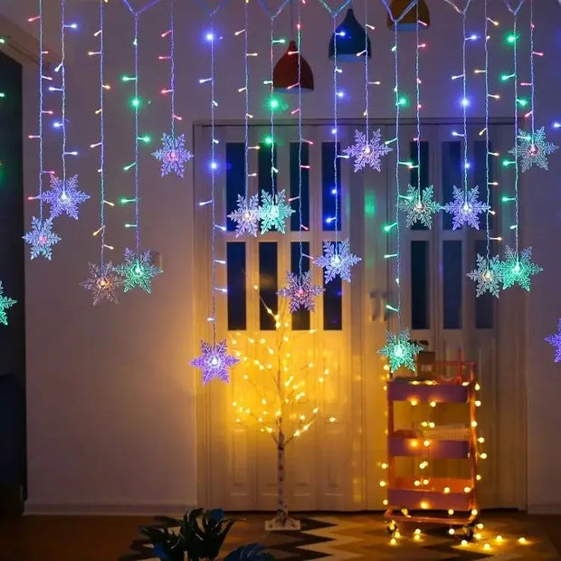 3.2M LED Snowflake String Lights