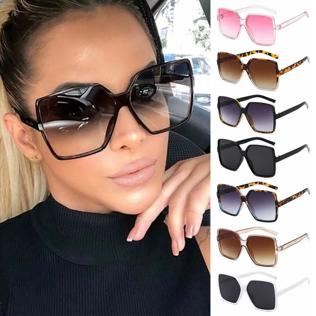 Oversized Retro Square Sunglasses
