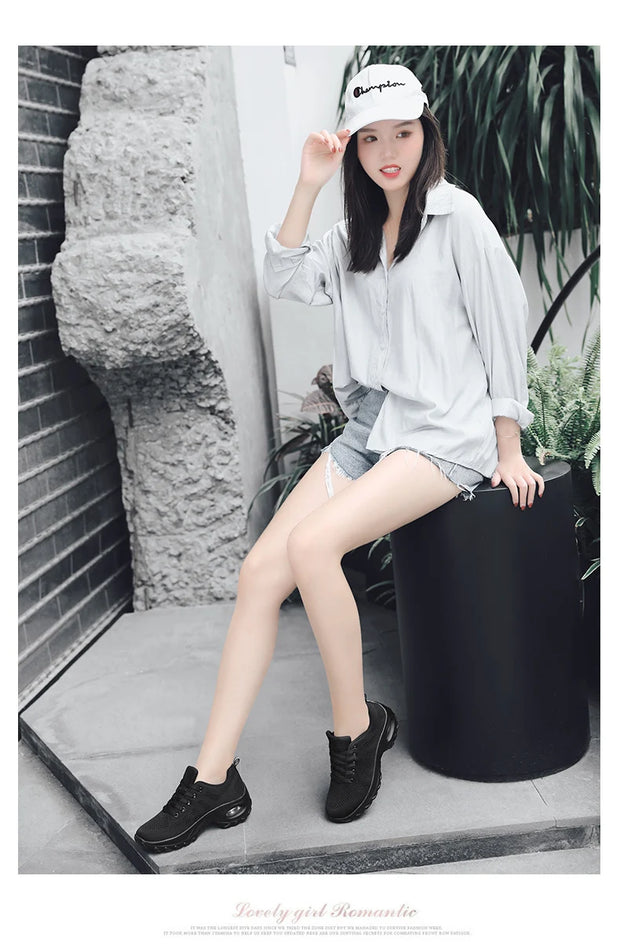 Women’s Breathable Platform Walking Shoes