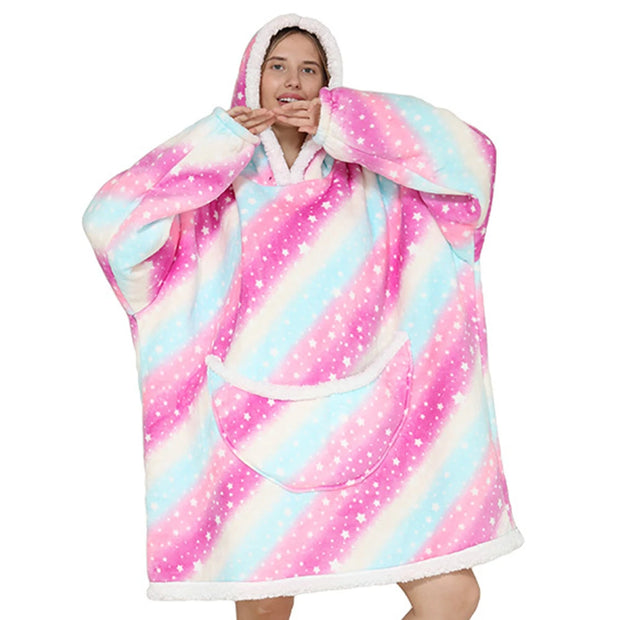 Cartoon Oversized Hoodie Blanket