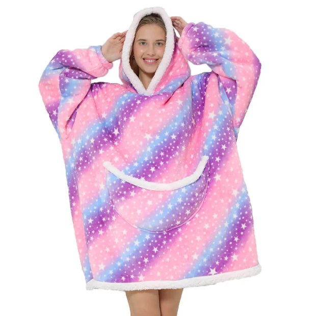 Cartoon Oversized Hoodie Blanket