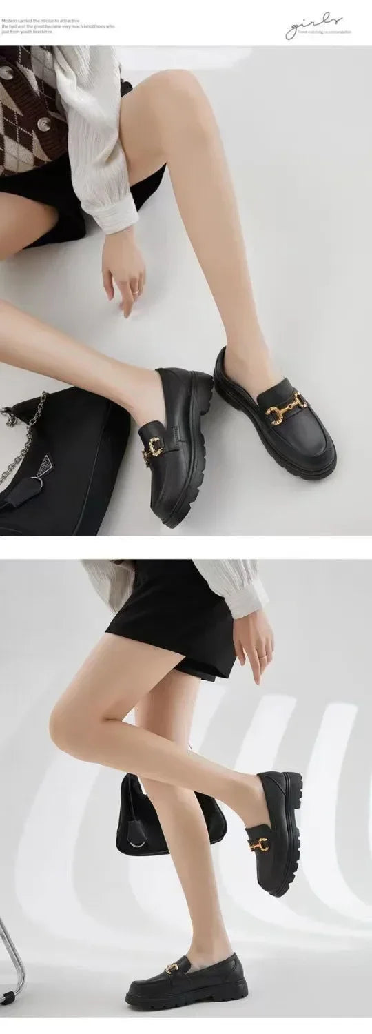 Platform Slip-On Loafers Women
