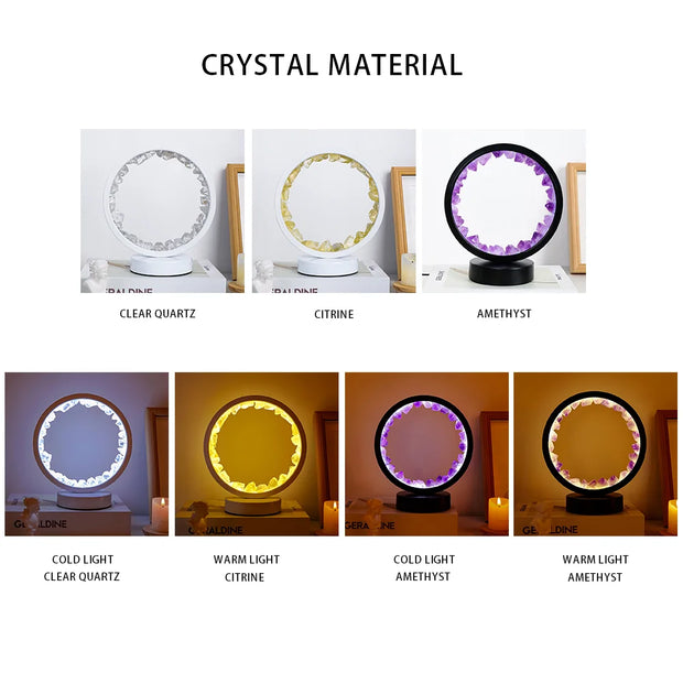 LED Crystal Gemstone Lamp