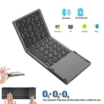 Foldable Wireless Bluetooth Keyboard