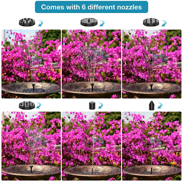 1.5W Solar Bird Bath Fountain