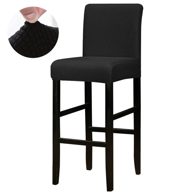 Solid Color Short Back Chair Cover