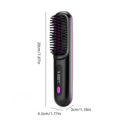 Wireless Ceramic Hair Straightening Brush