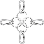 5PCS Metal Gourd Buckle Keychain – Durable Carabiner Hooks for Keys & Gear