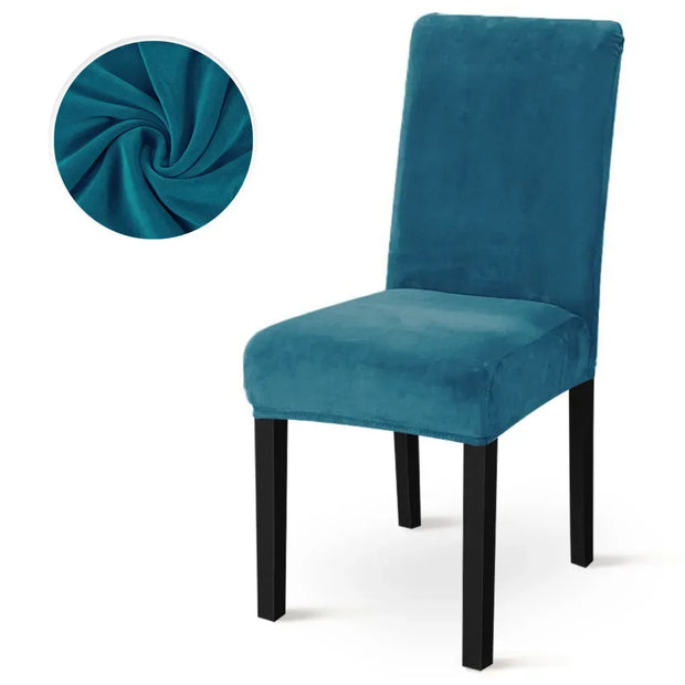 Winter Velvet Dining Chair Cover