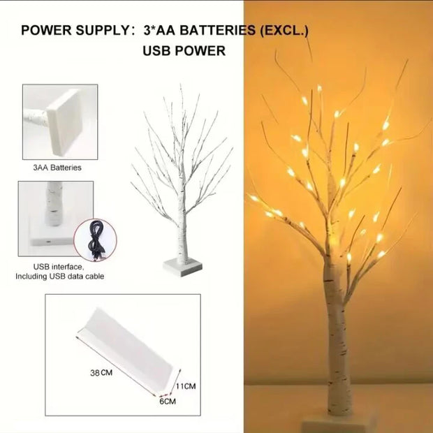 24-LED Birch Tree Decorative Light