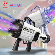 69-Hole Light-Up Bubble Gun