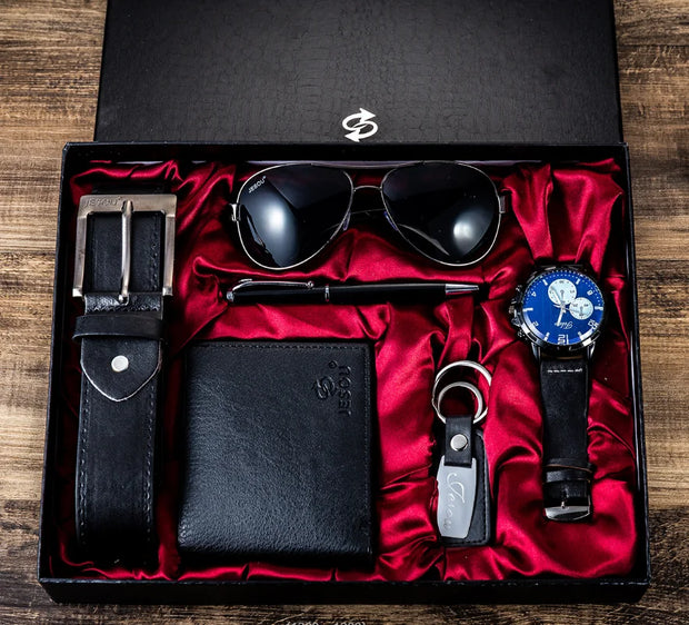 Men's Watch, Belt & Wallet Set