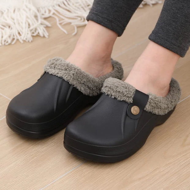 Fuzzy Waterproof Winter House Slippers