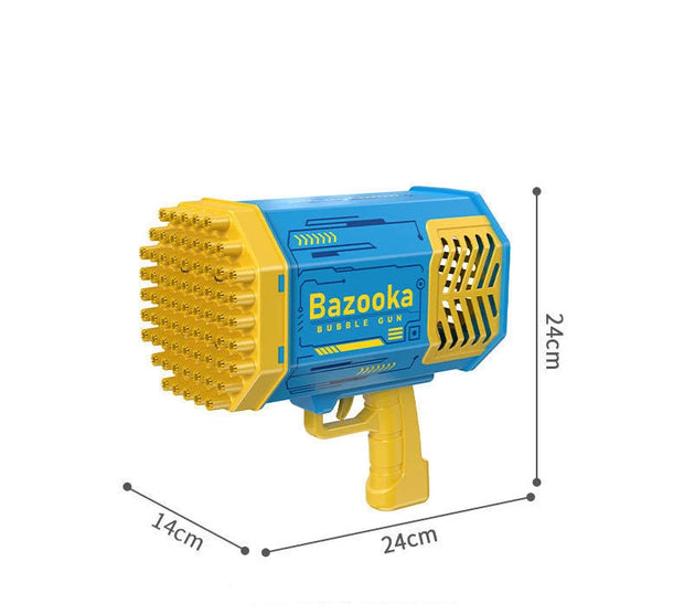 69-Hole Light-Up Bubble Gun