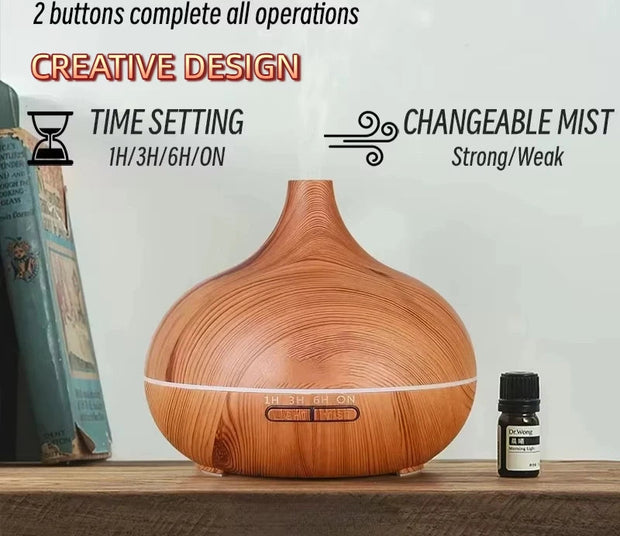 Wood Grain Essential Oil Diffuser