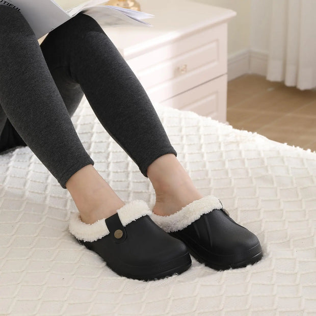 Fuzzy Waterproof Winter House Slippers