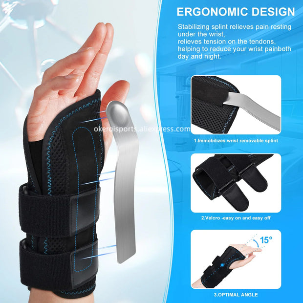 Wrist Brace for Weightlifting & Pain Relief
