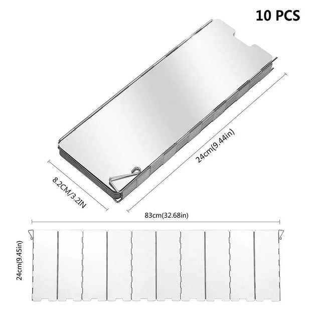 Windproof Screen for Outdoor Camping & Picnic Cooking
