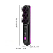 Wireless Ceramic Hair Straightening Brush
