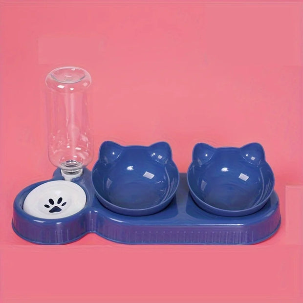 3-in-1 Cat Feeder & Dispenser