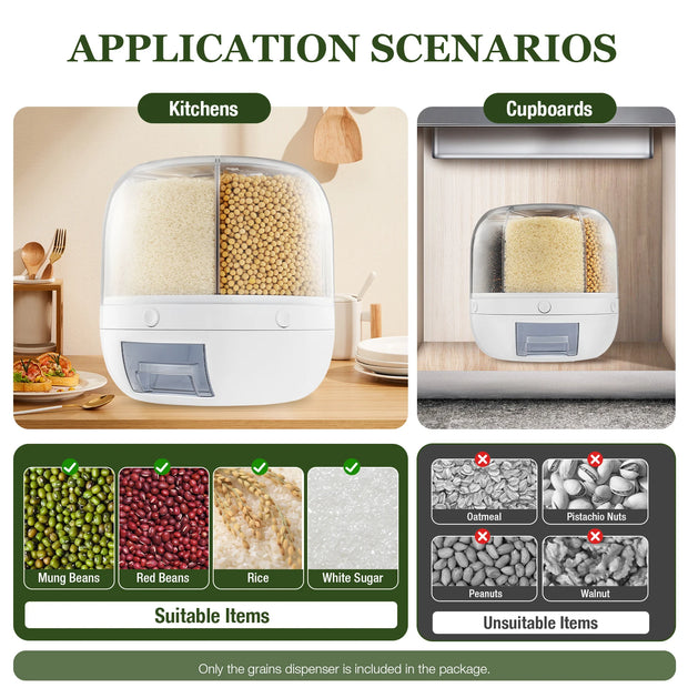 6-Grid Grains Dispenser