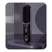 Wireless Ceramic Hair Straightening Brush