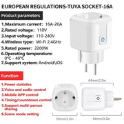 WiFi Smart Plug Socket EU