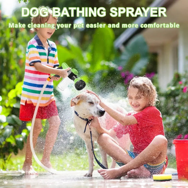 8-in-1 Dog Shower Sprayer Gun