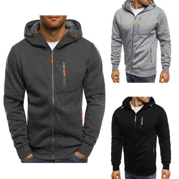 Men’s Hooded Cardigan Sweater Jacket
