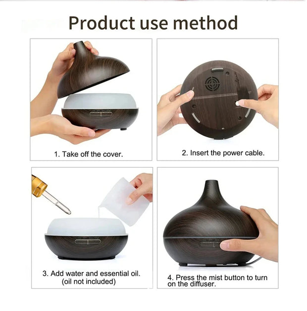 Wood Grain Essential Oil Diffuser