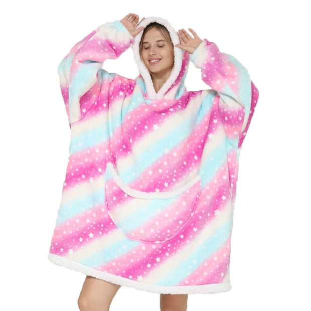 Cartoon Oversized Hoodie Blanket