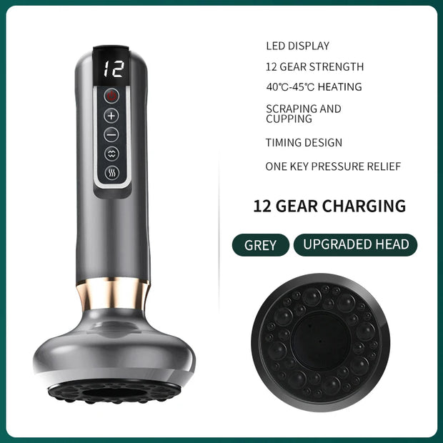 12-Gear Electric Vacuum Cupping Massager