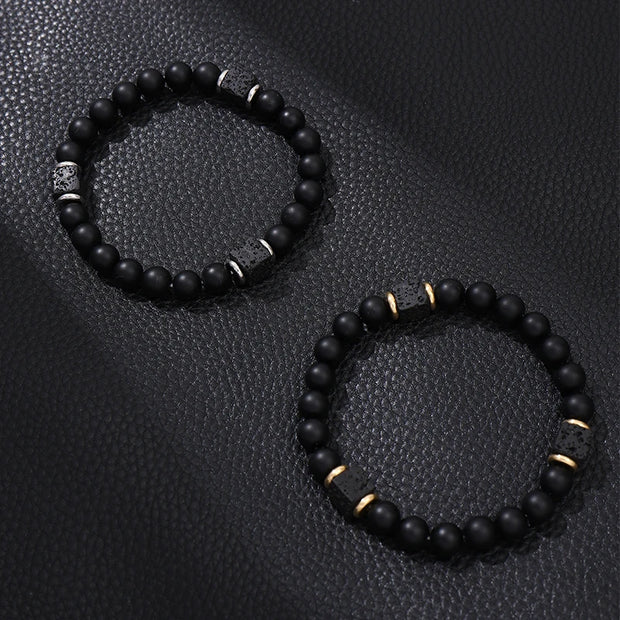 Magnetic Stone Bracelet Necklace Set