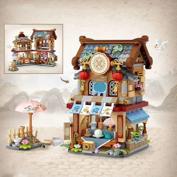 Cute Pet Street Scene Blocks