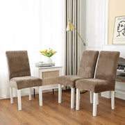 Winter Velvet Dining Chair Cover