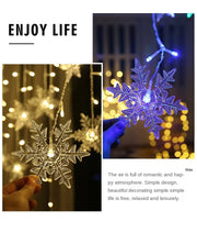 3.2M LED Snowflake String Lights
