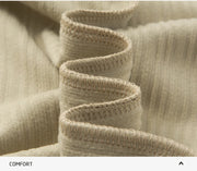 Solid Color V-Neck Shirt