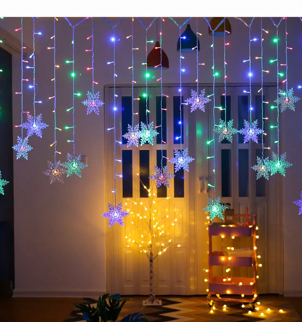 3.2M LED Snowflake String Lights