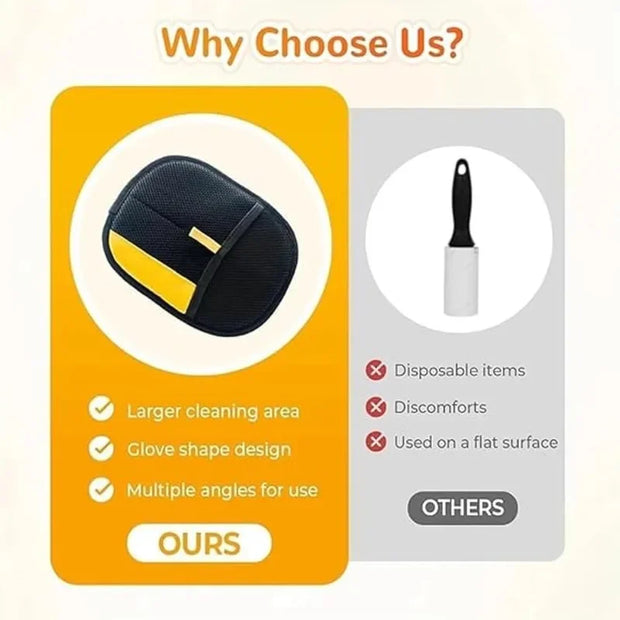 Reusable Pet Hair Removal Gloves