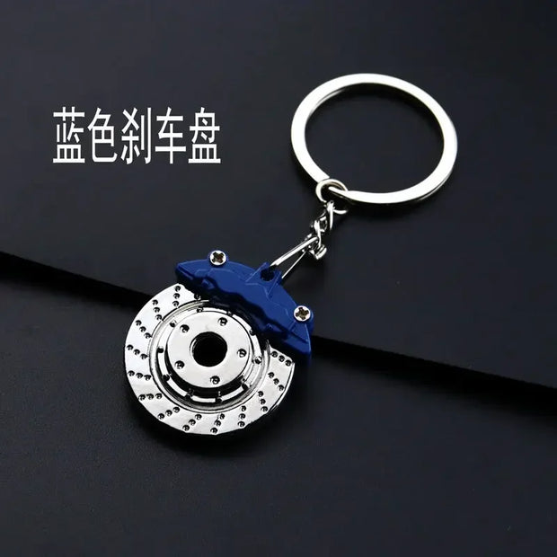 Creative Metal Car Keychain – Turbo, Gearbox & Brake Disc Pendant Gift