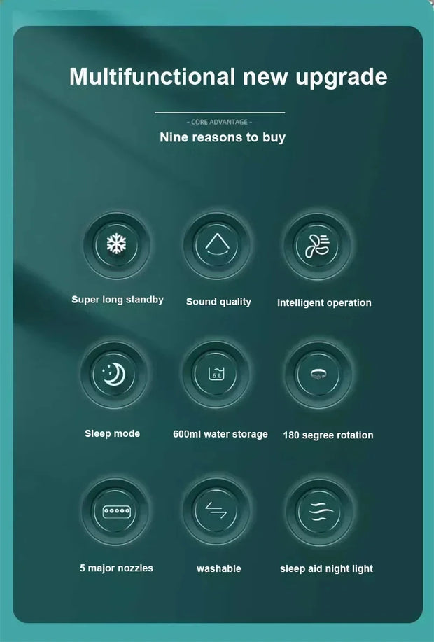 3-in-1 Mini Air Conditioner Fan