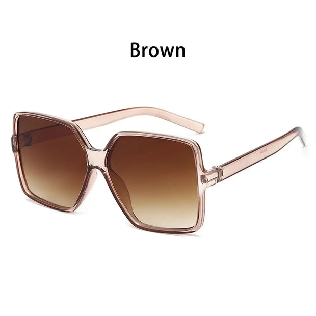 Oversized Retro Square Sunglasses