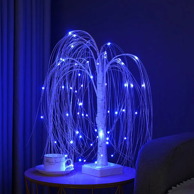 16-Color LED Willow Lamp