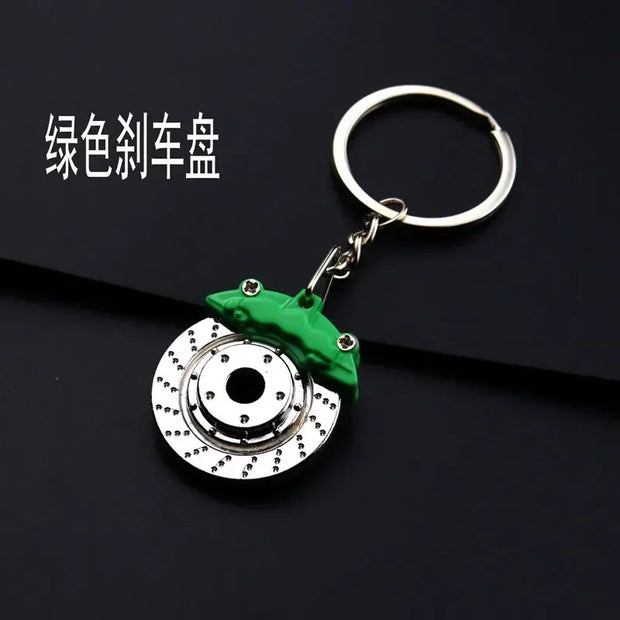 Creative Metal Car Keychain – Turbo, Gearbox & Brake Disc Pendant Gift