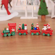 Wooden Christmas Train Decor