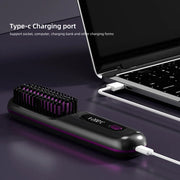 Wireless Ceramic Hair Straightening Brush