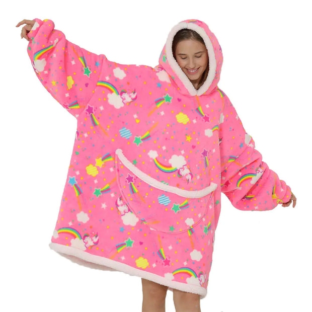 Cartoon Oversized Hoodie Blanket