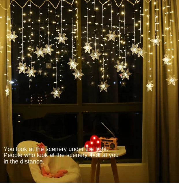 3.2M LED Snowflake String Lights